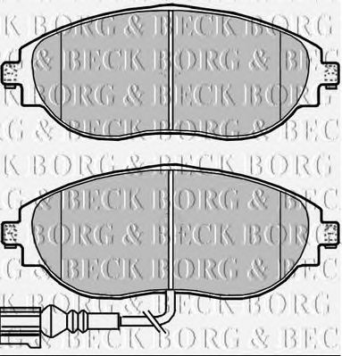 BORG & BECK bbp2339 -  Комплект тормозных колодок, дисковый тормоз